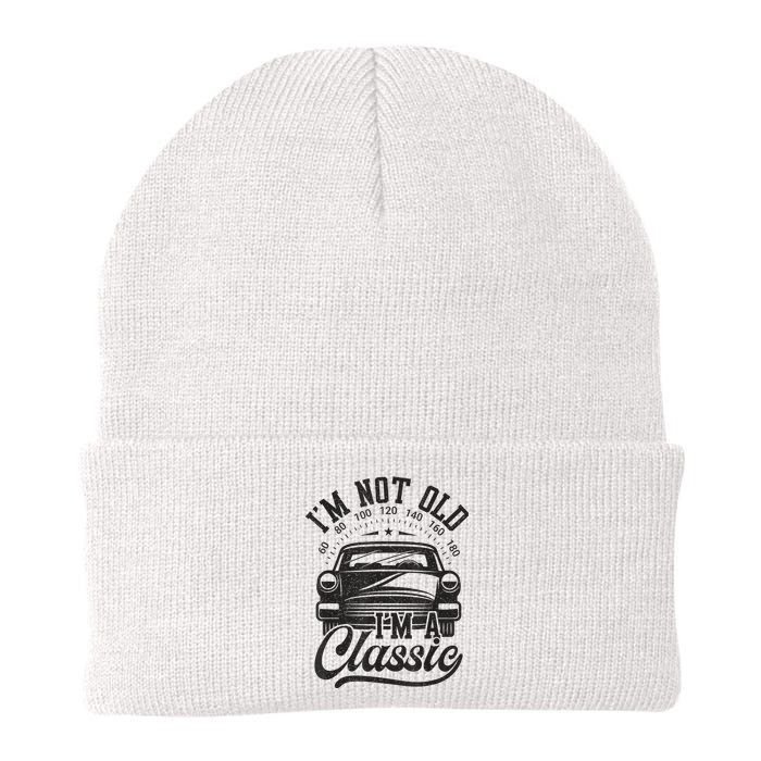 Vintage Im Not Old Im A Classic Funny Car Lover Quote Knit Cap Winter Beanie