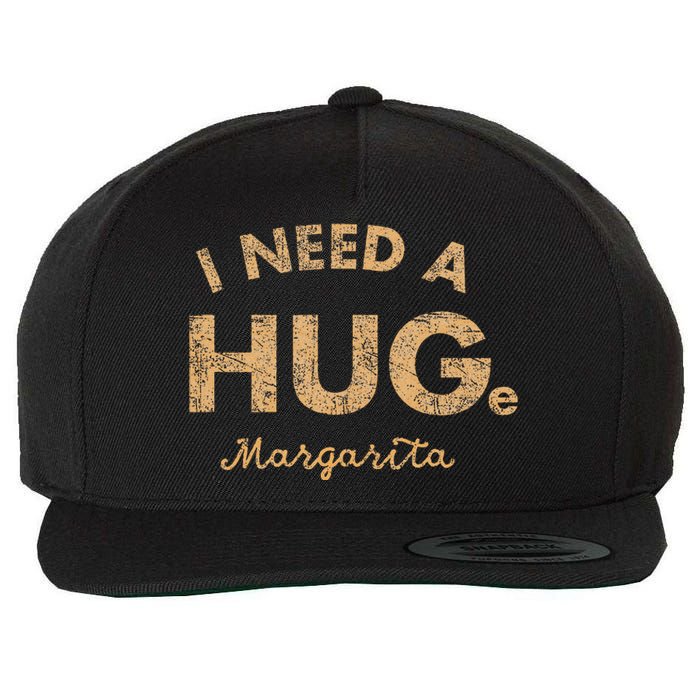 Vintage I Need A Huge Margarita Wool Snapback Cap