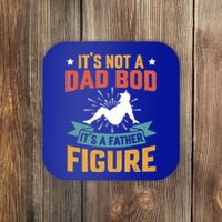 Vintage Its Not A Dad Bod Its A Father Figure Funny Father Gift Coaster