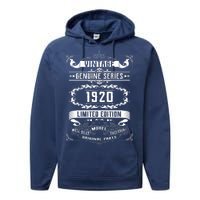 Vintage 100th Birthday Genuine Series 1920 Performance Fleece Hoodie