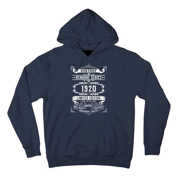 Vintage 100th Birthday Genuine Series 1920 Hoodie