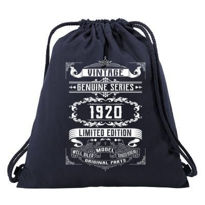 Vintage 100th Birthday Genuine Series 1920 Drawstring Bag