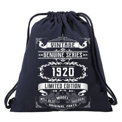 Vintage 100th Birthday Genuine Series 1920 Drawstring Bag