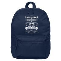 Vintage 100th Birthday Genuine Series 1920 16 in Basic Backpack