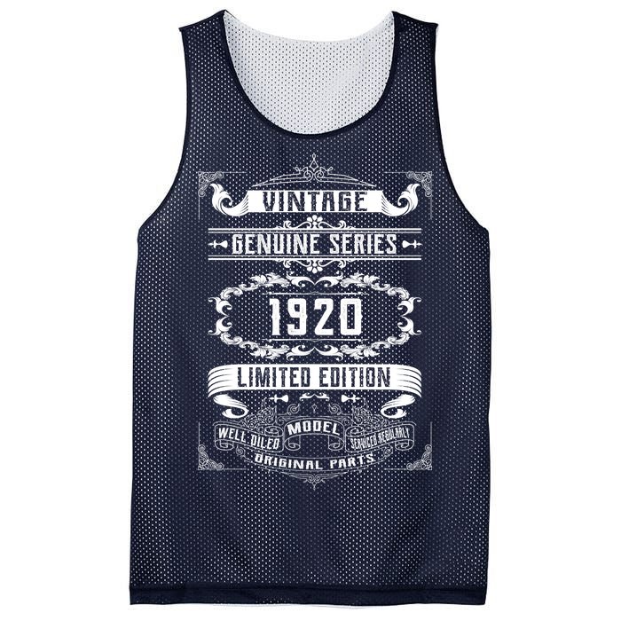 Vintage 100th Birthday Genuine Series 1920 Mesh Reversible Basketball Jersey Tank