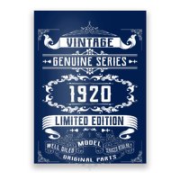 Vintage 100th Birthday Genuine Series 1920 Poster