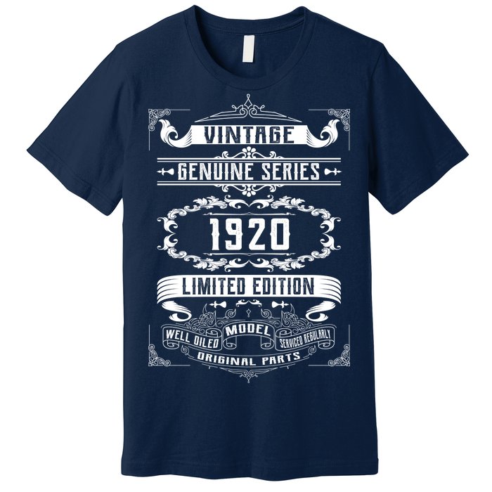 Vintage 100th Birthday Genuine Series 1920 Premium T-Shirt