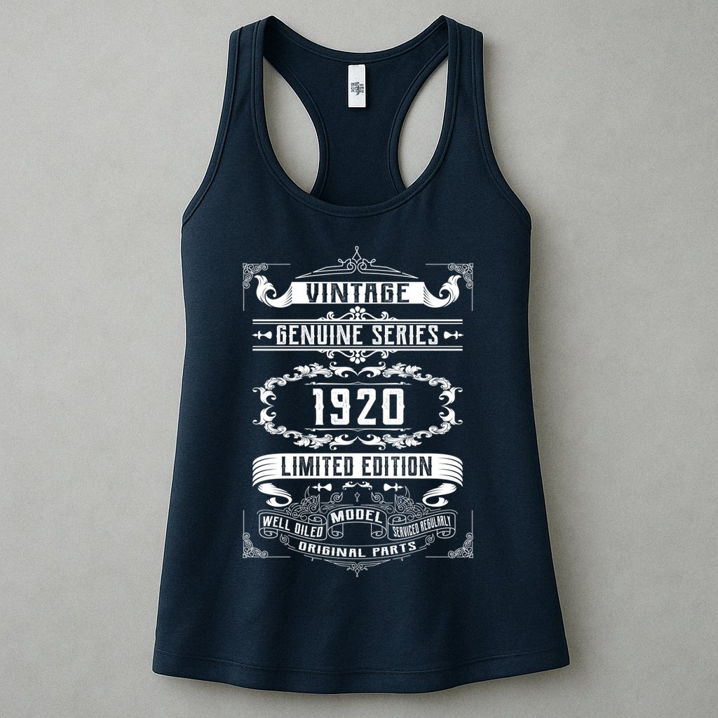 Vintage 100th Birthday Genuine Series 1920 Womens Tank Top