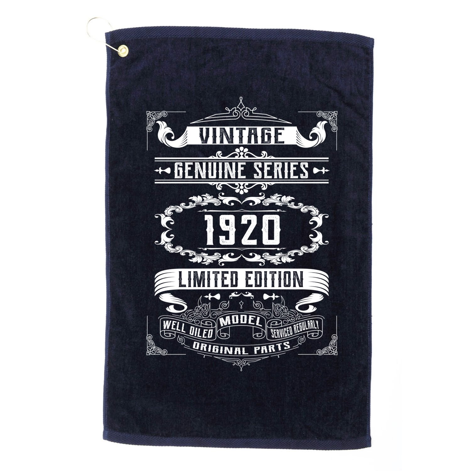 Vintage 100th Birthday Genuine Series 1920 Golf Towel