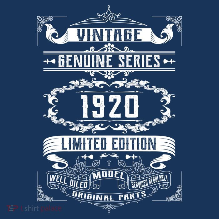 Vintage 100th Birthday Genuine Series 1920 Kids T-Shirt