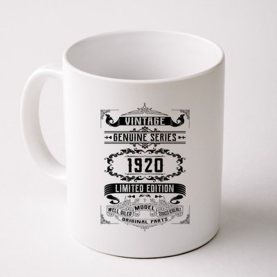 Vintage 100th Birthday Genuine Series 1920 Coffee Mug