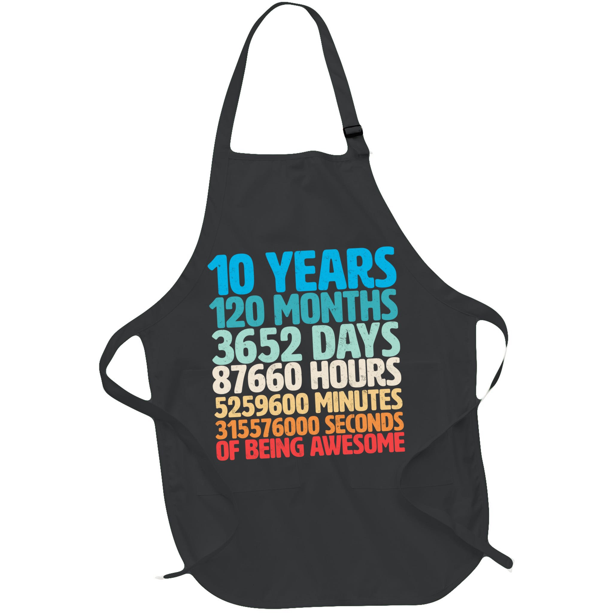 Vintage 10th Birthday 10 Years Old Being Awesome Apron