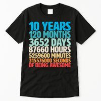 Vintage 10th Birthday 10 Years Old Being Awesome Tall T-Shirt