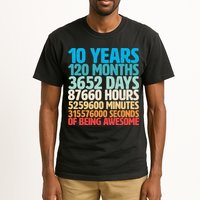 Vintage 10th Birthday 10 Years Old Being Awesome Tall T-Shirt