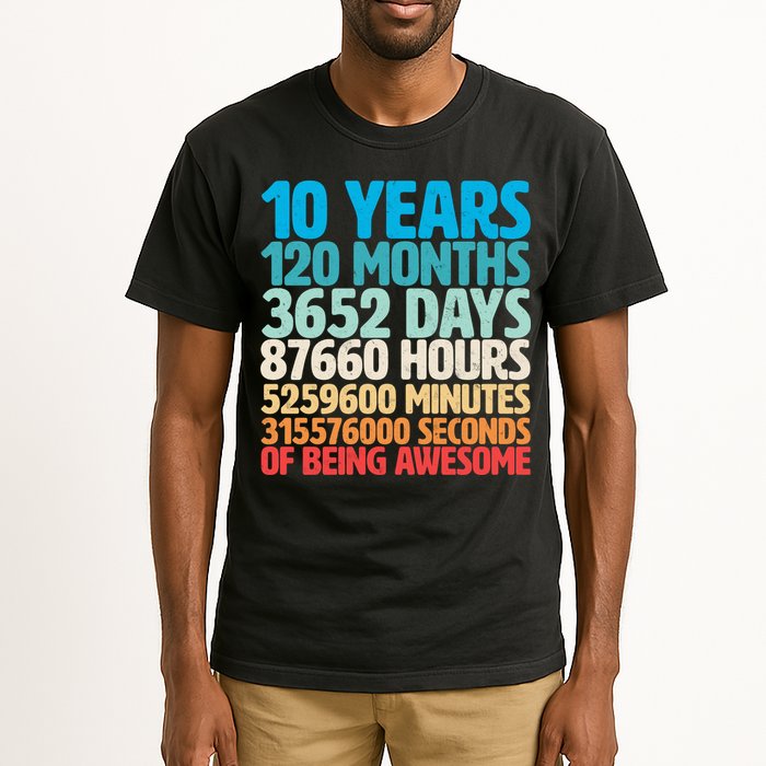 Vintage 10th Birthday 10 Years Old Being Awesome Tall T-Shirt