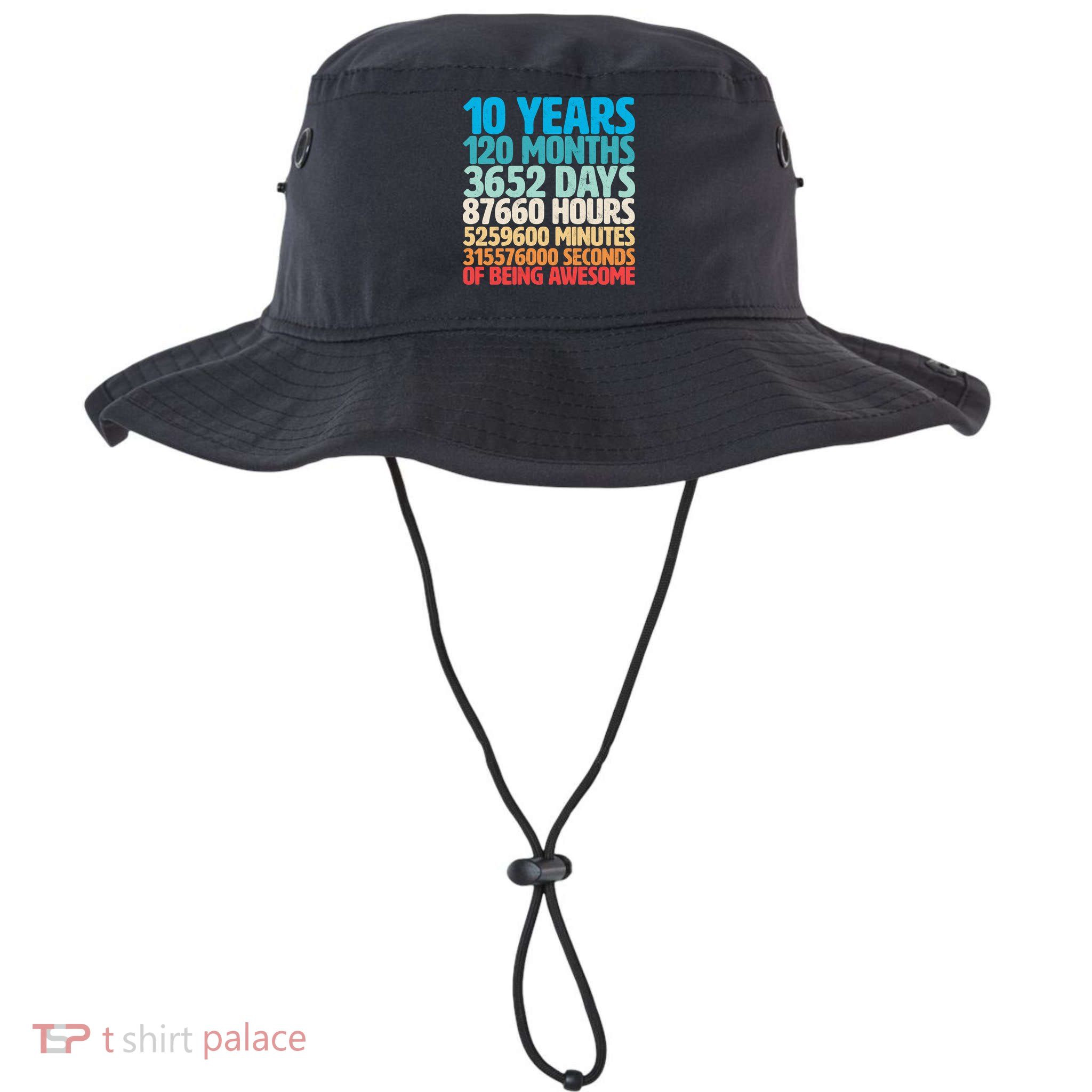 Vintage 10th Birthday 10 Years Old Being Awesome Bucket Hat