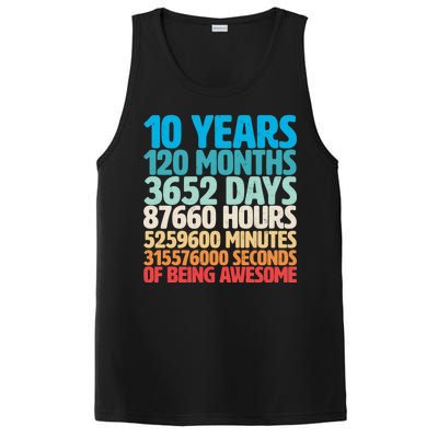 Vintage 10th Birthday 10 Years Old Being Awesome PosiCharge Competitor Tank