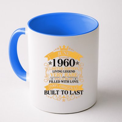 Vintage 1960 Limited Edition June 60th Birthday Coffee Mug