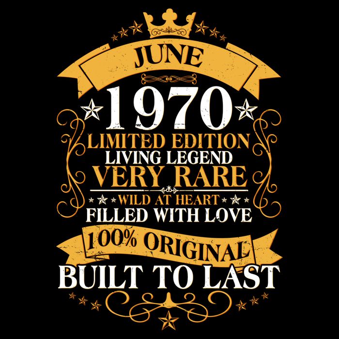 Vintage 1970 Limited Edition June 50th Birthday Backpack