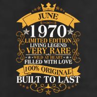 Vintage 1970 Limited Edition June 50th Birthday Hat