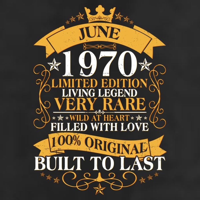 Vintage 1970 Limited Edition June 50th Birthday Hat