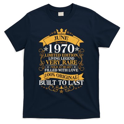 Vintage 1970 Limited Edition June 50th Birthday T-Shirt