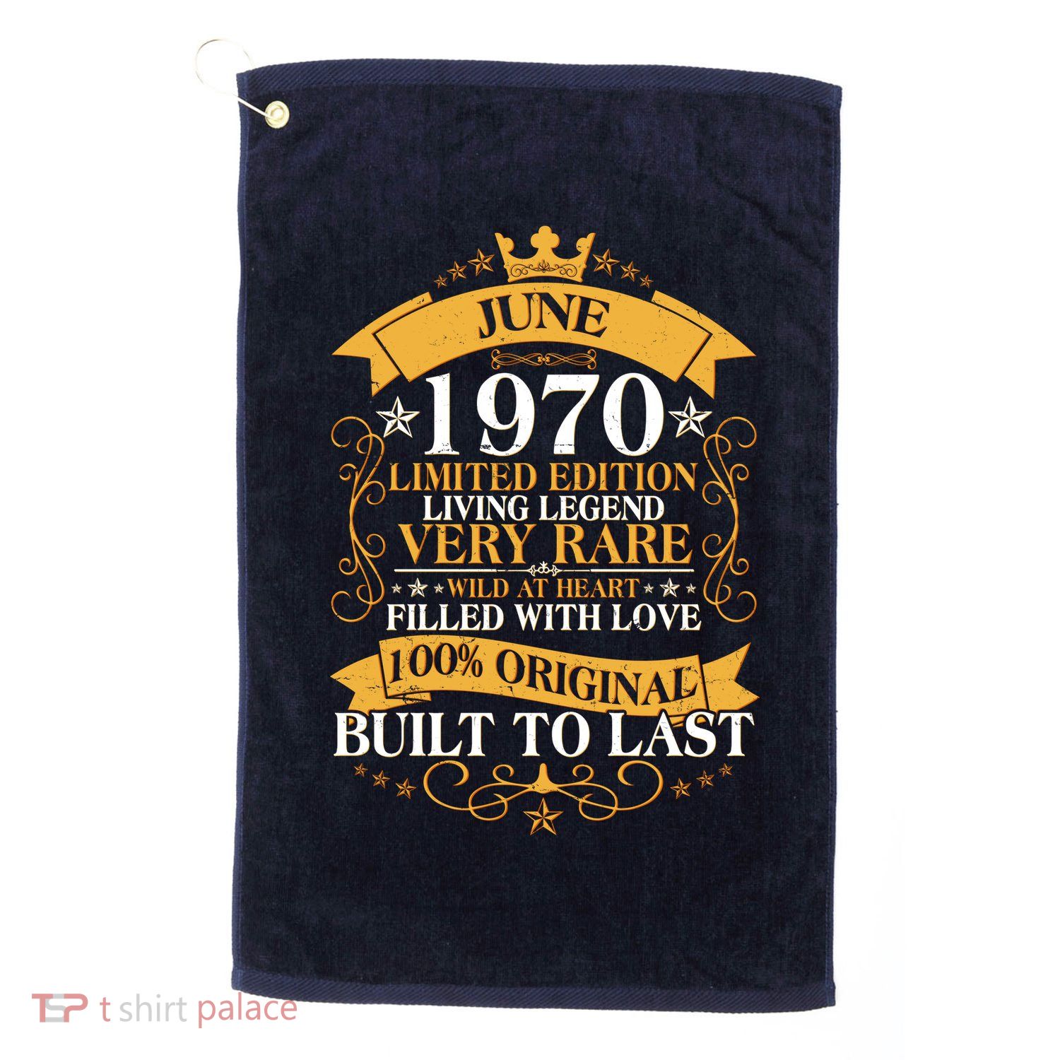 Vintage 1970 Limited Edition June 50th Birthday Golf Towel