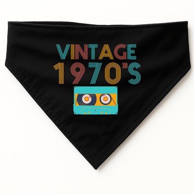 Vintage 1970's Music Tape USA-Made Doggie Bandana