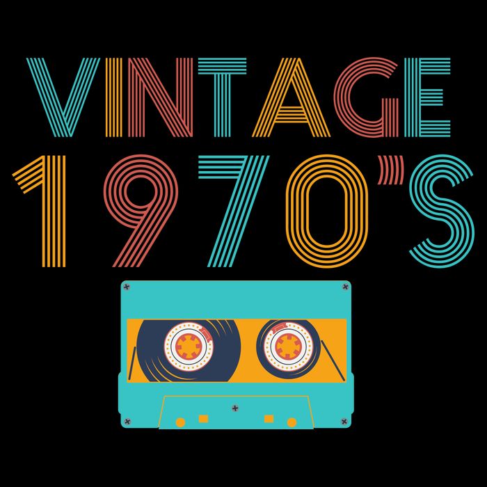Vintage 1970's Music Tape Bucket Hat