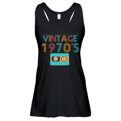 Vintage 1970's Music Tape Ladies Essential Flowy Tank