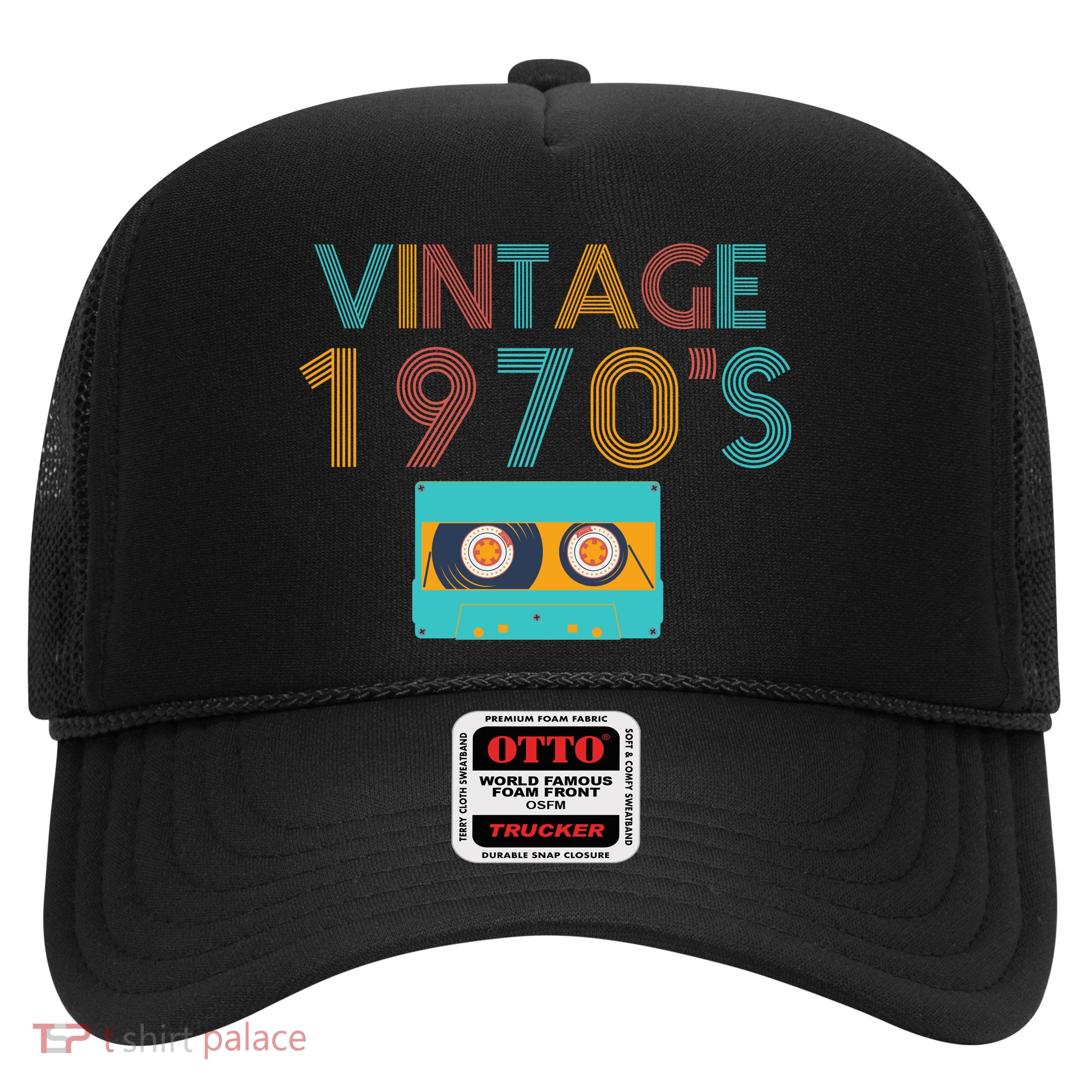 Vintage 1970's Music Tape Trucker Hat
