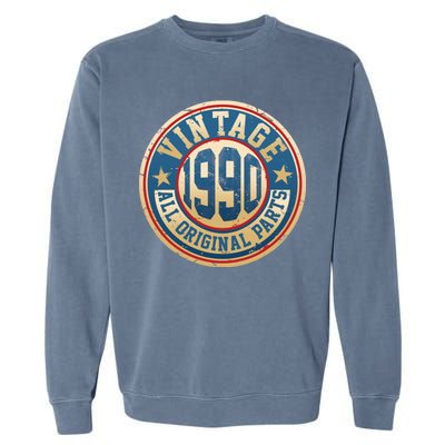 Vintage 1990 All Original Parts 30th Birthday Garment-Dyed Sweatshirt