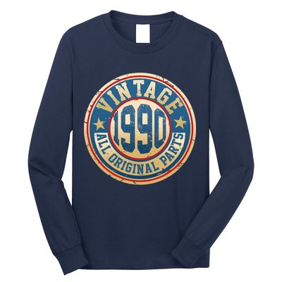 Vintage 1990 All Original Parts 30th Birthday Long Sleeve Shirt