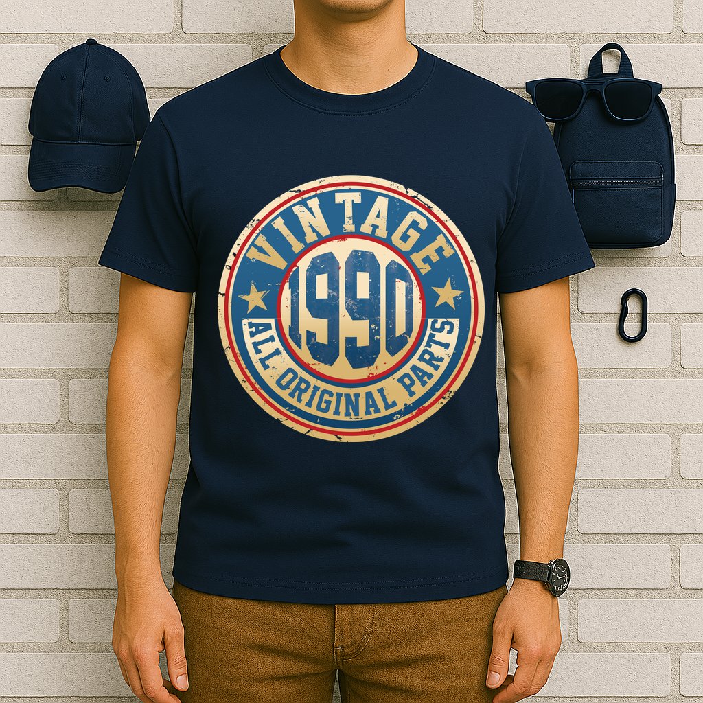 Vintage 1990 All Original Parts 30th Birthday T-Shirt
