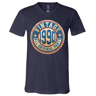 Vintage 1990 All Original Parts 30th Birthday V-Neck T-Shirt