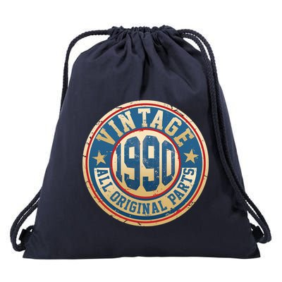 Vintage 1990 All Original Parts 30th Birthday Drawstring Bag