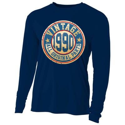 Vintage 1990 All Original Parts 30th Birthday Cooling Performance Long Sleeve Crew