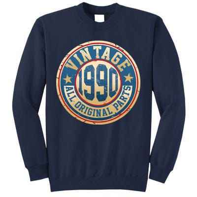 Vintage 1990 All Original Parts 30th Birthday Tall Sweatshirt