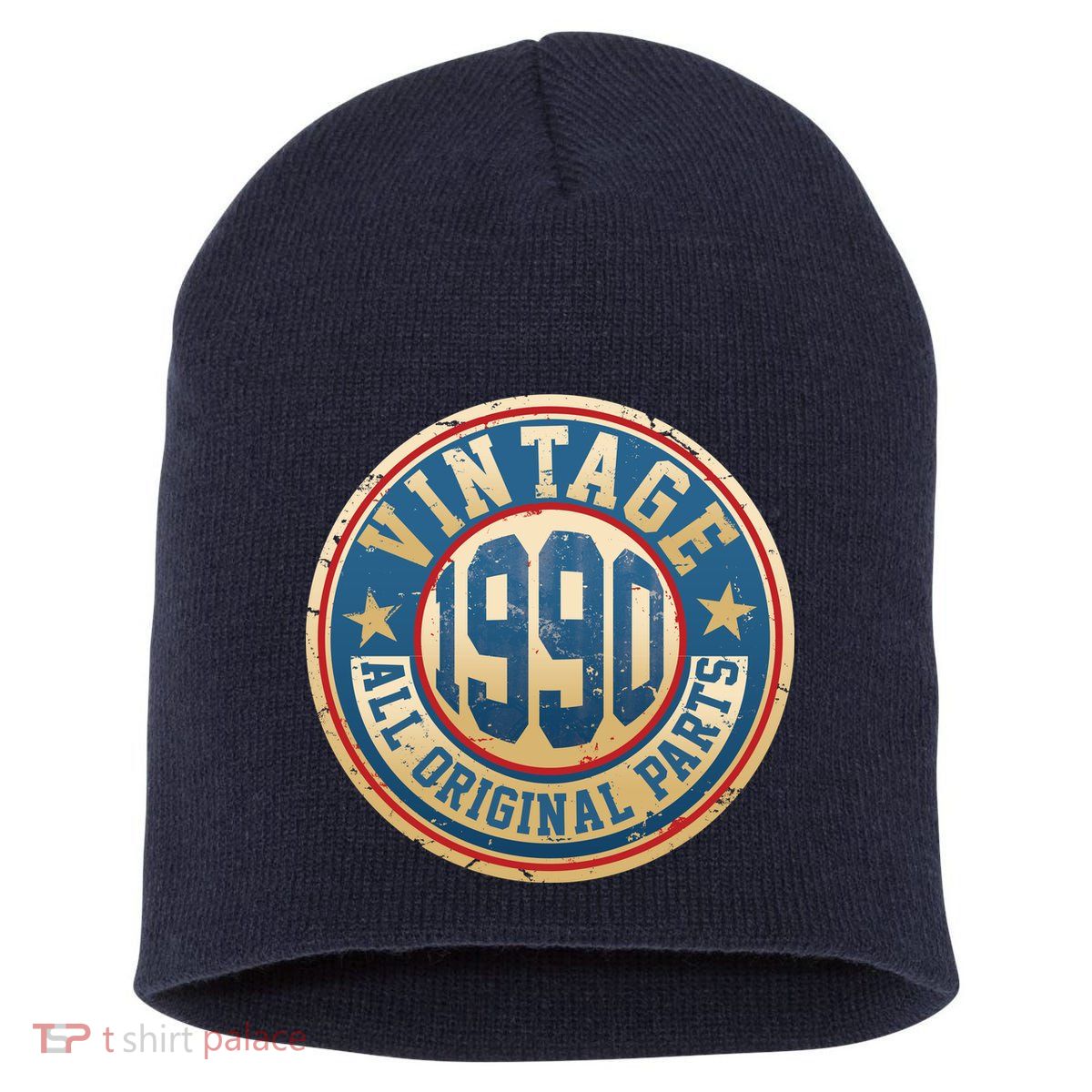 Vintage 1990 All Original Parts 30th Birthday Short Acrylic Beanie