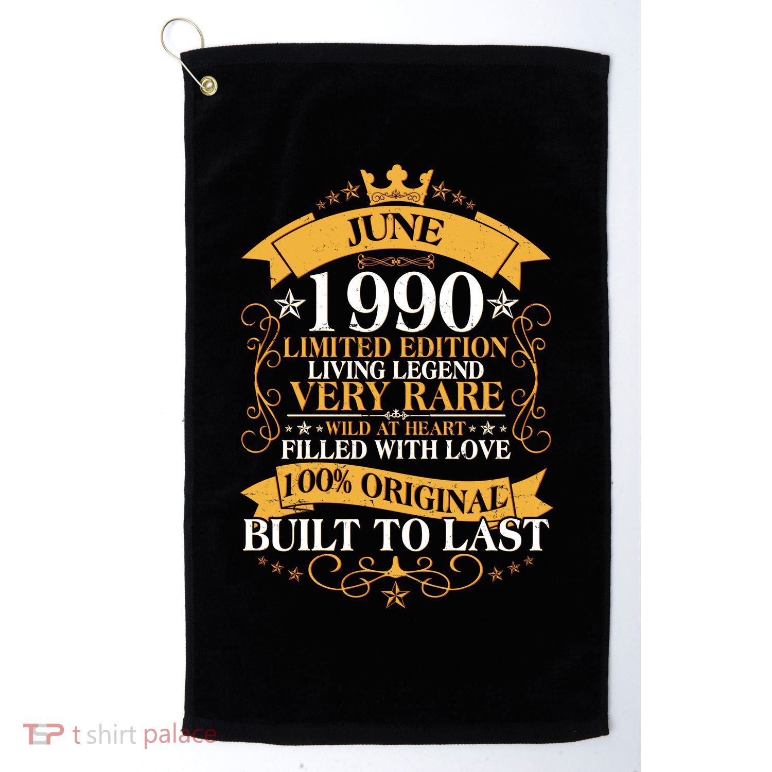 Vintage 1990 Limited Edition June 30th Birthday Golf Towel