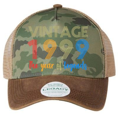 Vintage 1999 The Year Of Legends 21st Birthday Legacy Tie Dye Trucker Hat