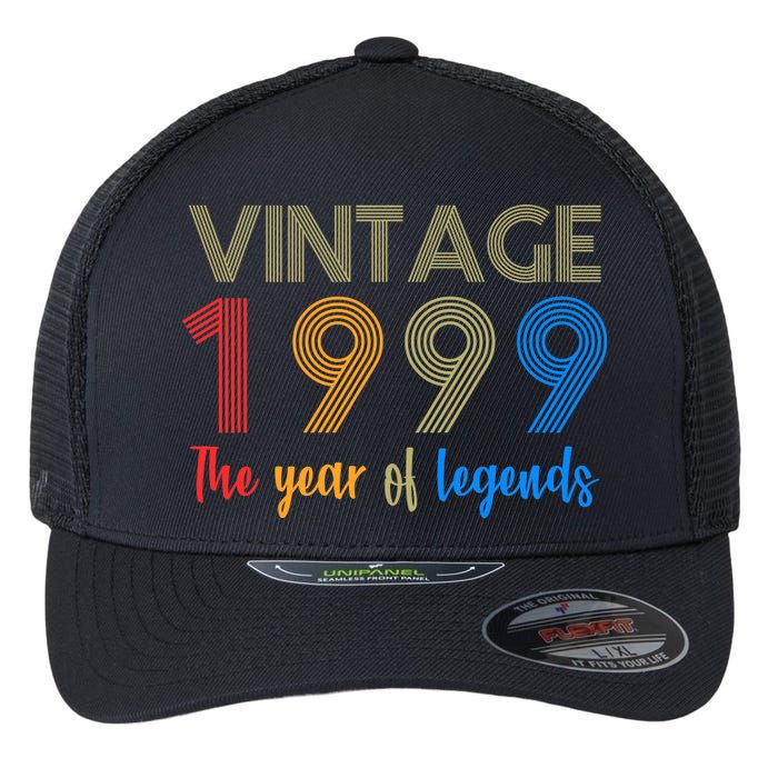 Vintage 1999 The Year Of Legends 21st Birthday Flexfit Unipanel Trucker Cap