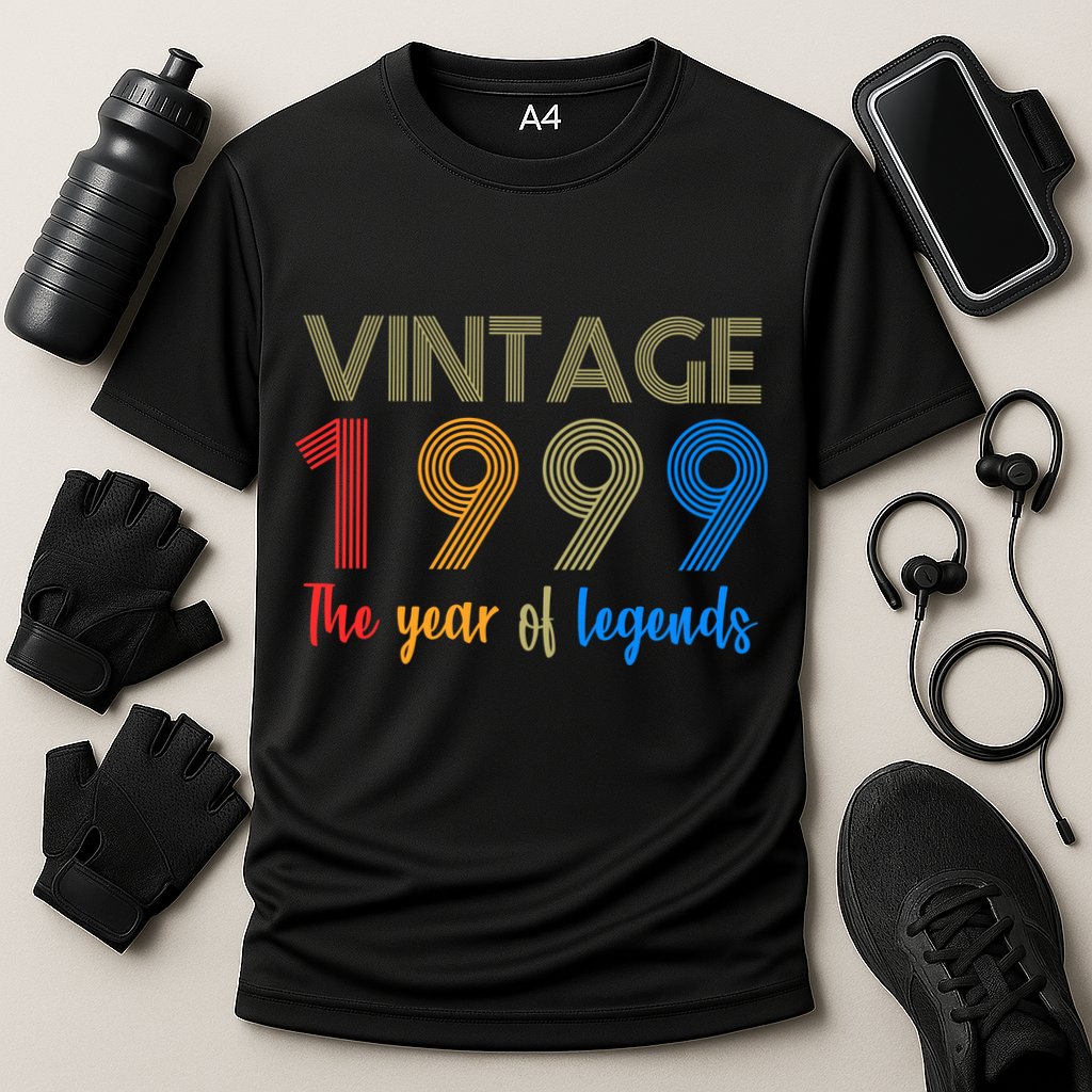 Vintage 1999 The Year Of Legends 21st Birthday Cooling Performance Crew T-Shirt