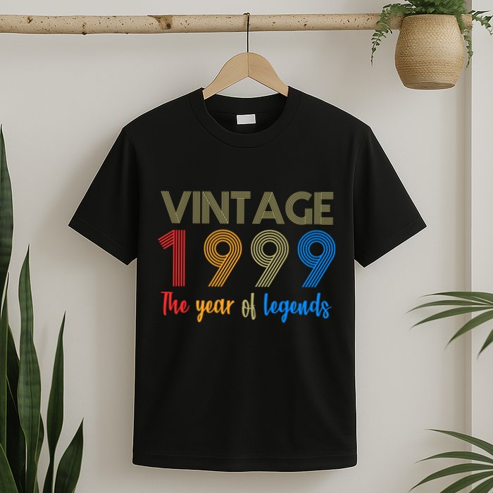 Vintage 1999 The Year Of Legends 21st Birthday T-Shirt