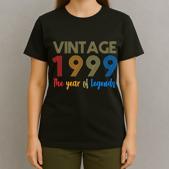Vintage 1999 The Year Of Legends 21st Birthday T-Shirt