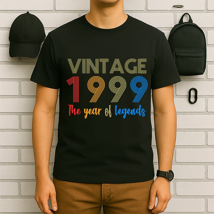Vintage 1999 The Year Of Legends 21st Birthday T-Shirt