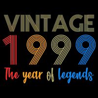 Vintage 1999 The Year Of Legends 21st Birthday T-Shirt