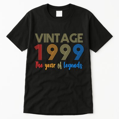 Vintage 1999 The Year Of Legends 21st Birthday Tall T-Shirt