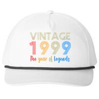 Vintage 1999 The Year Of Legends 21st Birthday Snapback Five-Panel Rope Hat