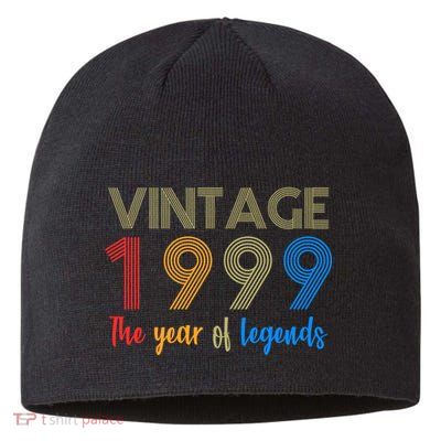 Vintage 1999 The Year Of Legends 21st Birthday Sustainable Beanie